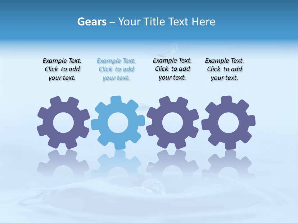 Splashing Flow Liquid PowerPoint Template