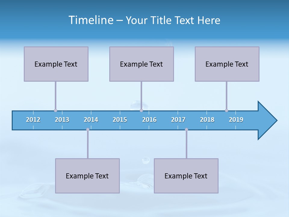 Splashing Flow Liquid PowerPoint Template