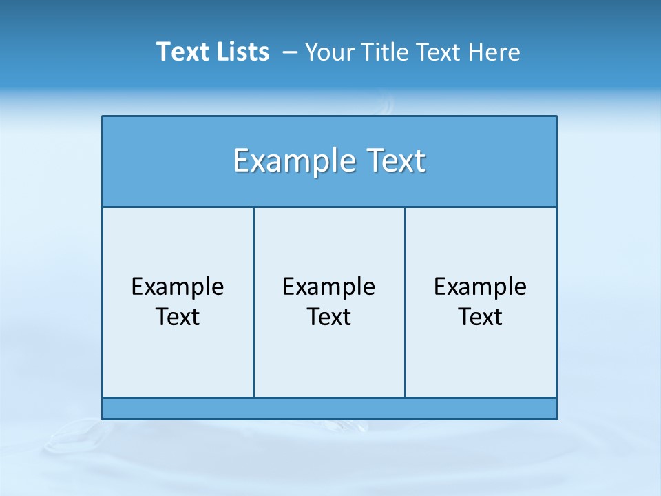 Splashing Flow Liquid PowerPoint Template