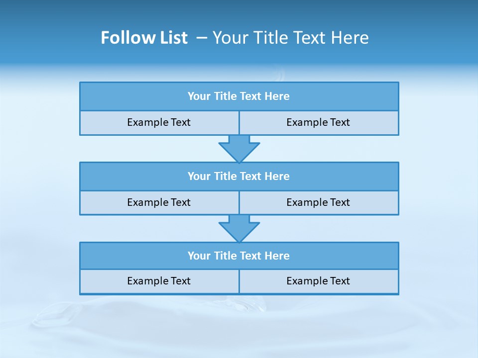 Splashing Flow Liquid PowerPoint Template