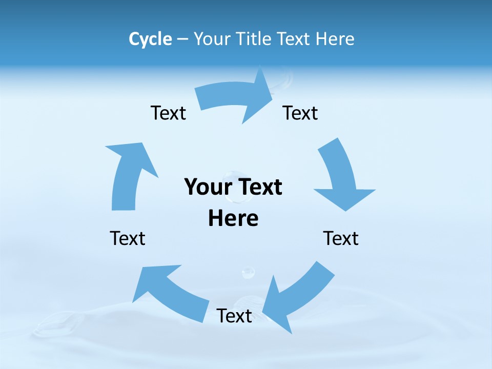 Splashing Flow Liquid PowerPoint Template