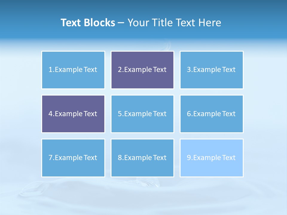 Splashing Flow Liquid PowerPoint Template