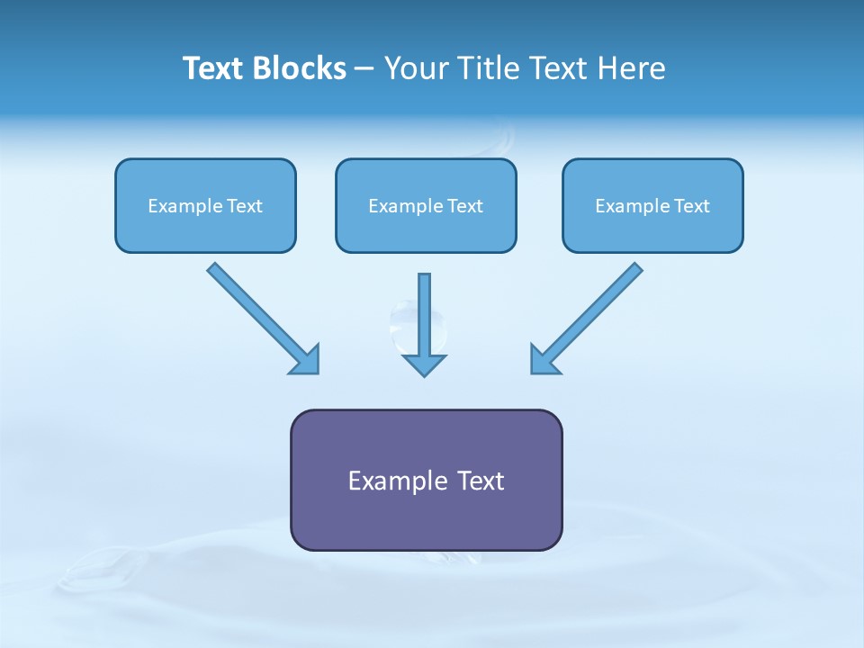 Splashing Flow Liquid PowerPoint Template
