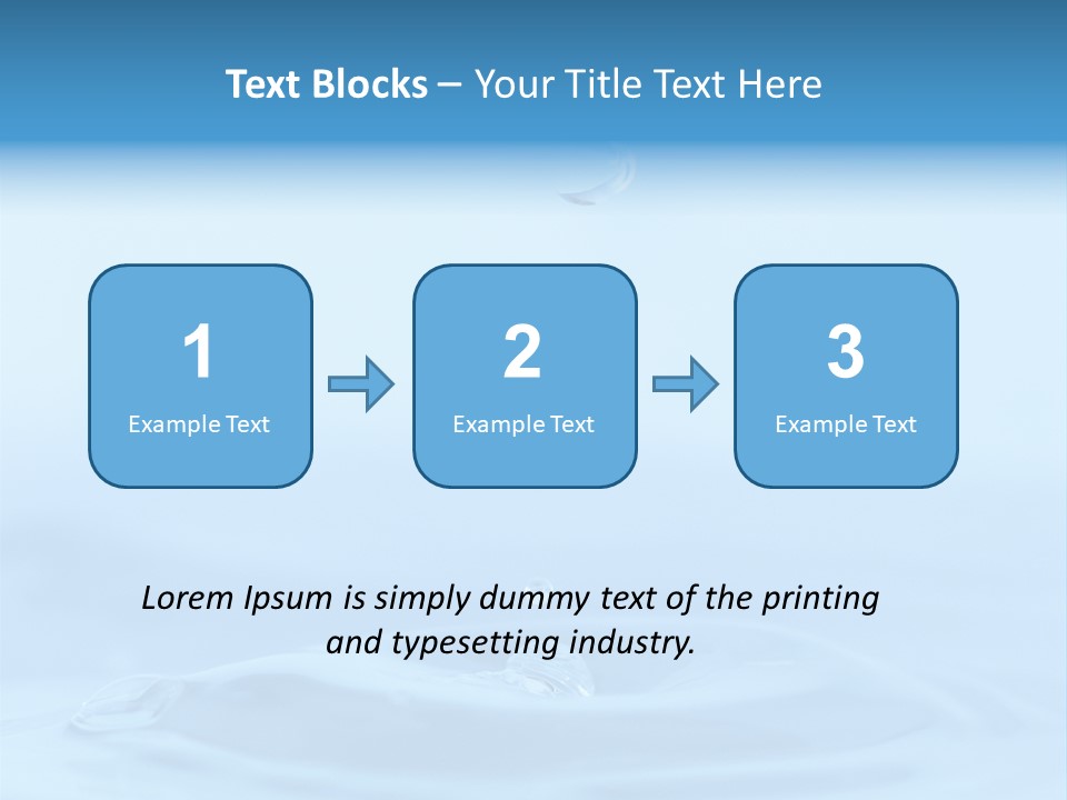Splashing Flow Liquid PowerPoint Template