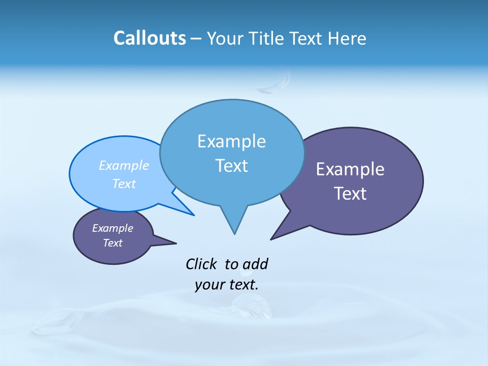 Splashing Flow Liquid PowerPoint Template