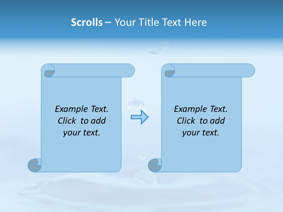 Splashing Flow Liquid PowerPoint Template