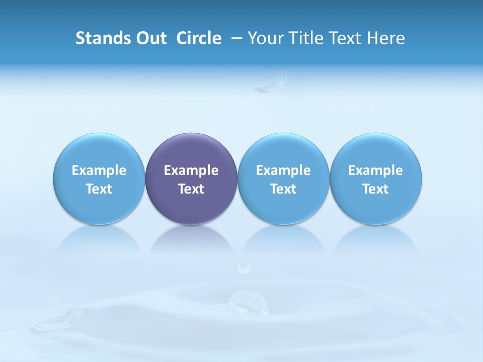 Splashing Flow Liquid PowerPoint Template