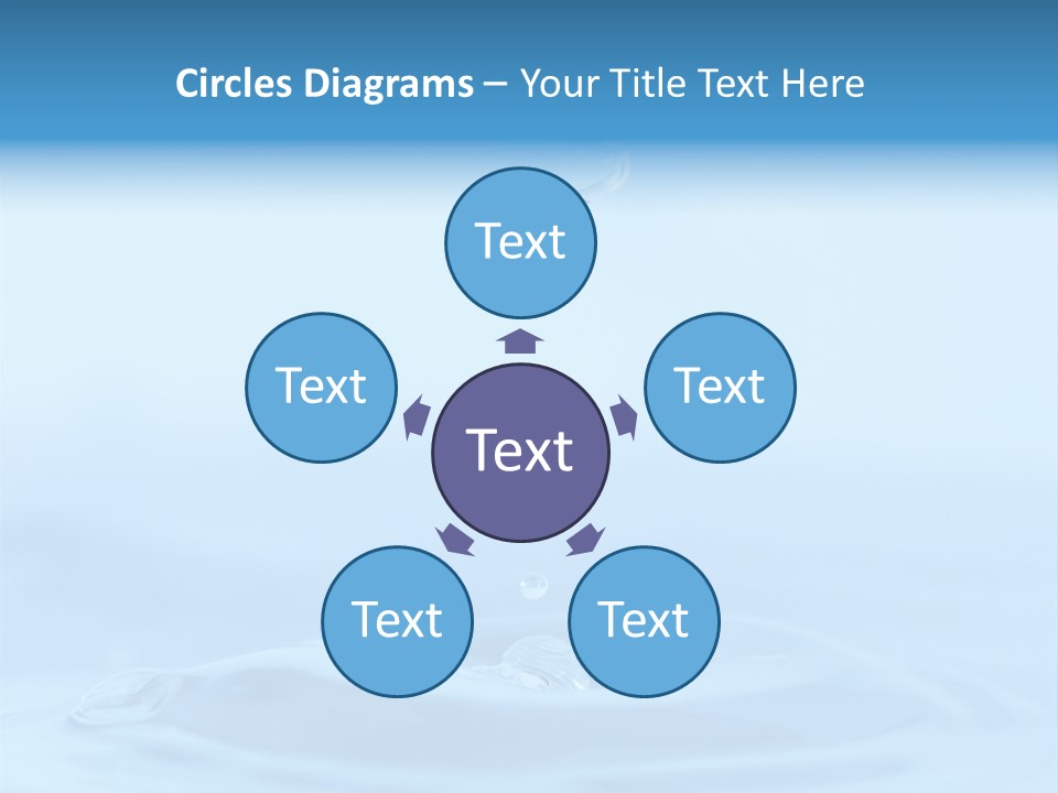 Splashing Flow Liquid PowerPoint Template