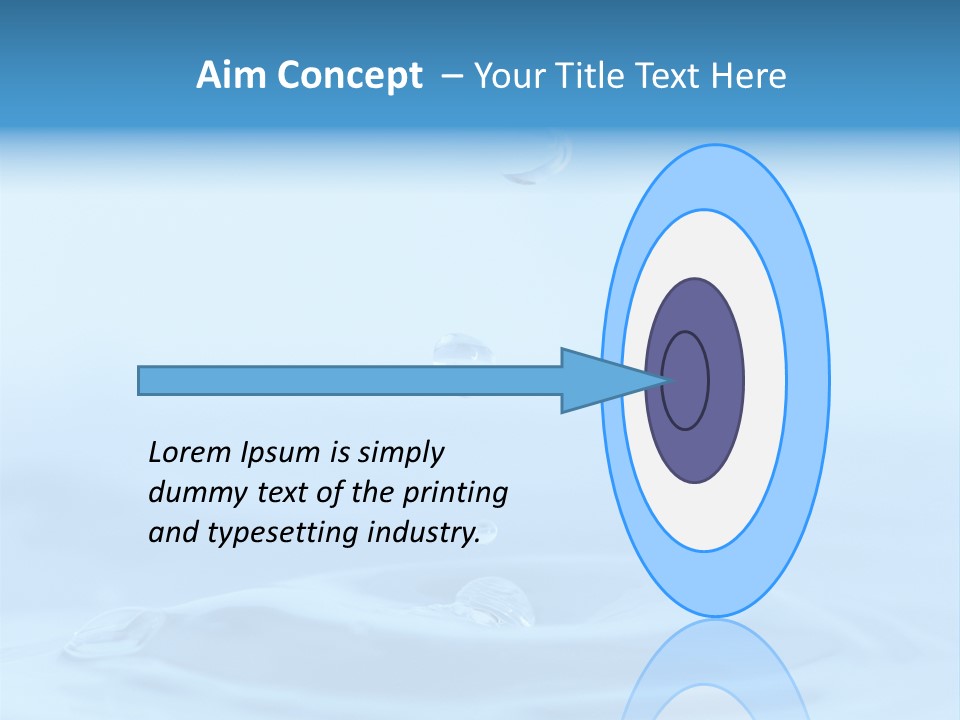 Splashing Flow Liquid PowerPoint Template