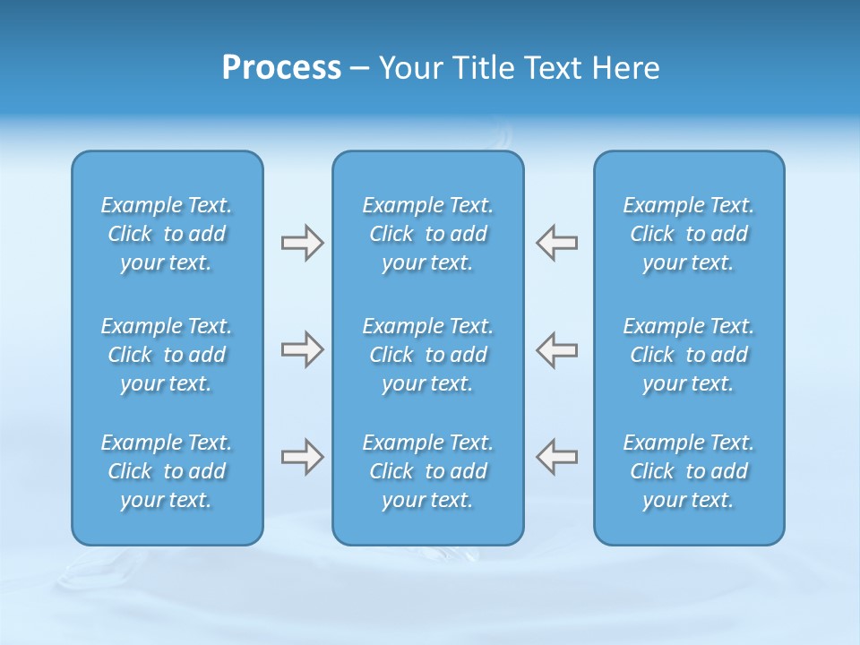 Splashing Flow Liquid PowerPoint Template