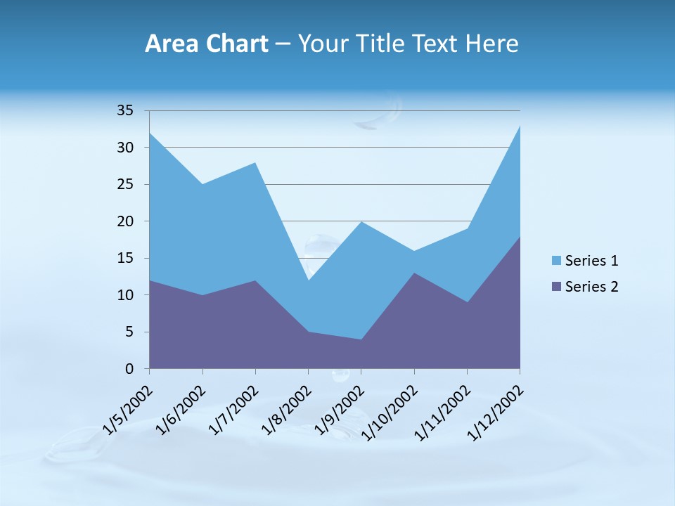Splashing Flow Liquid PowerPoint Template