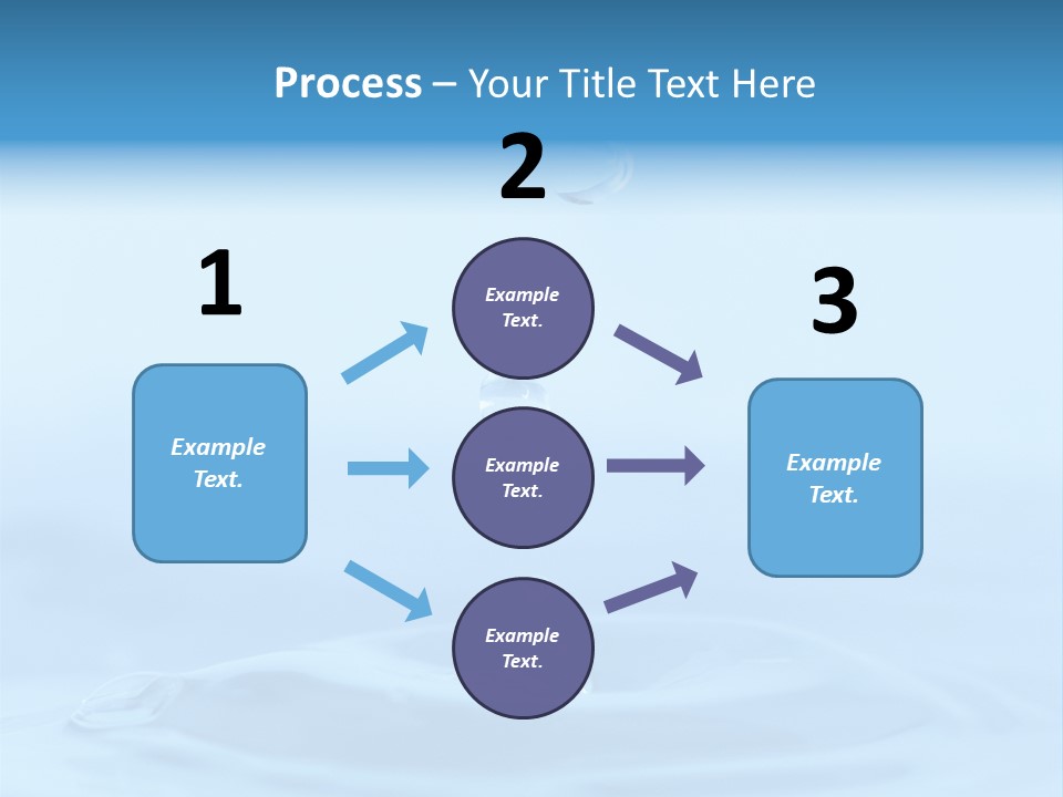 Splashing Flow Liquid PowerPoint Template