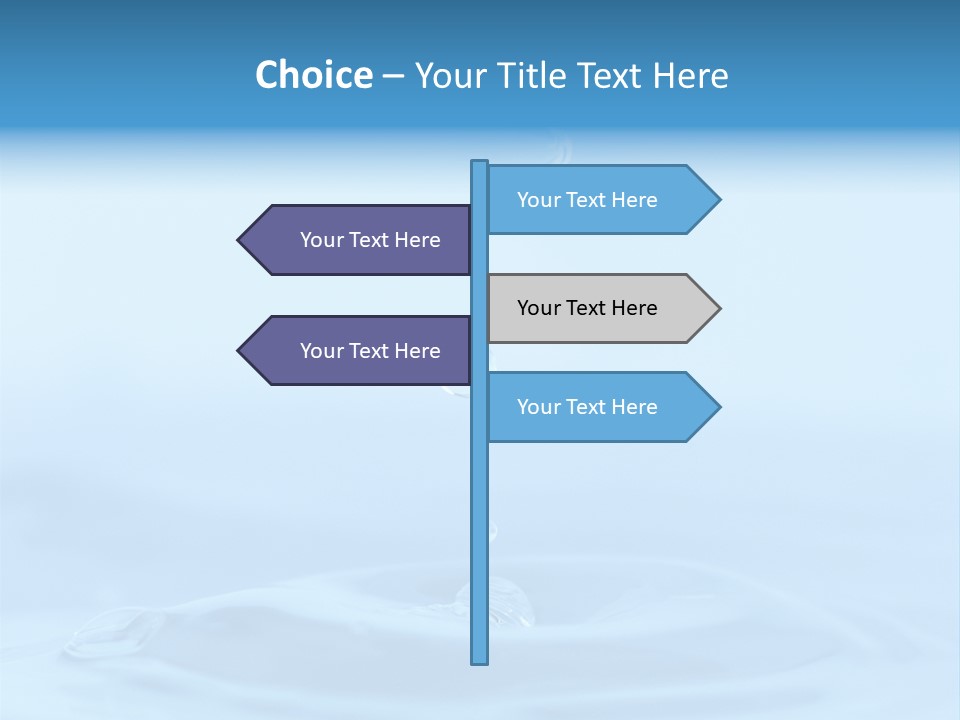Splashing Flow Liquid PowerPoint Template