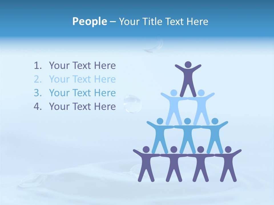 Splashing Flow Liquid PowerPoint Template