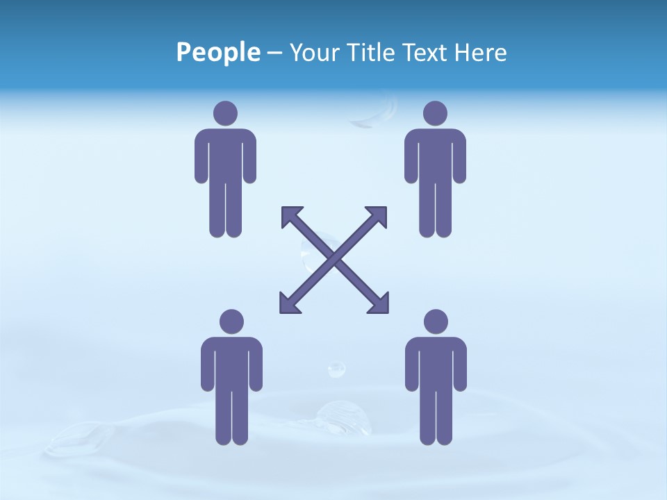 Splashing Flow Liquid PowerPoint Template