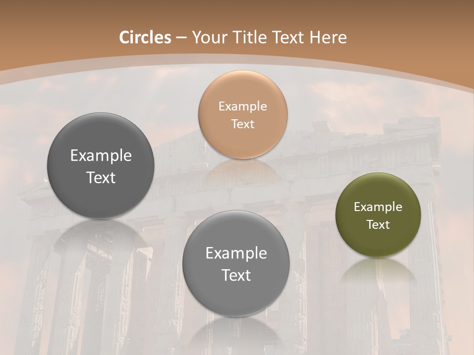 Greece Temple Cloud PowerPoint Template