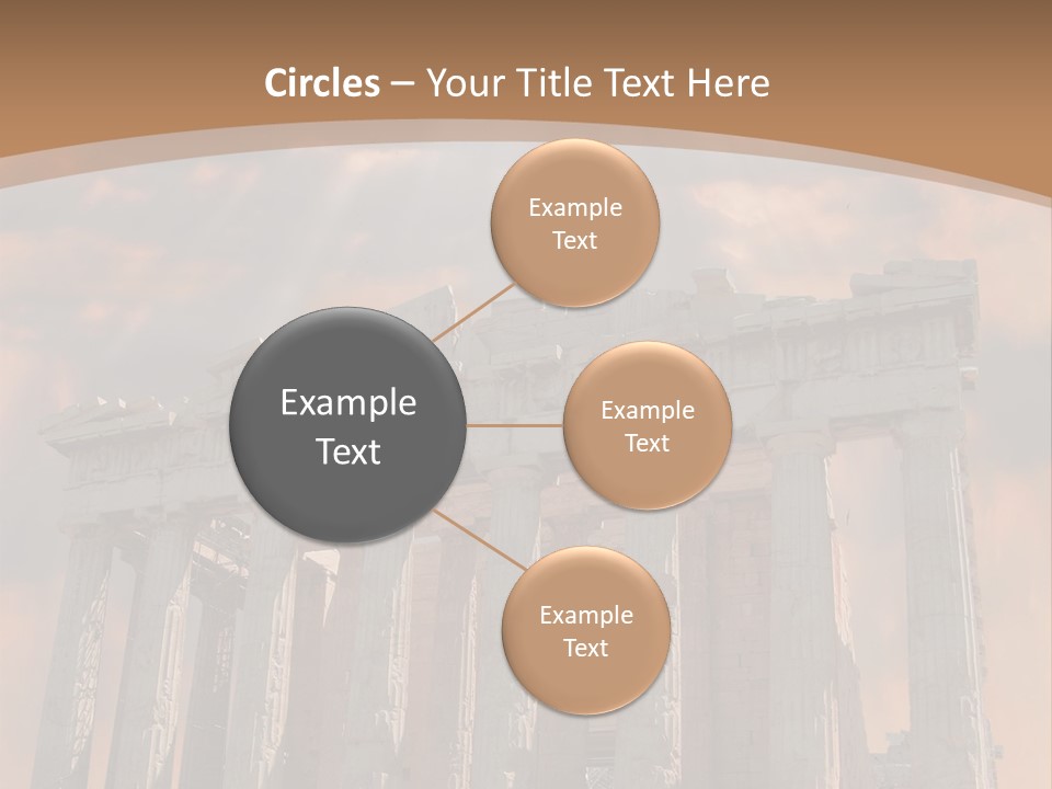 Greece Temple Cloud PowerPoint Template