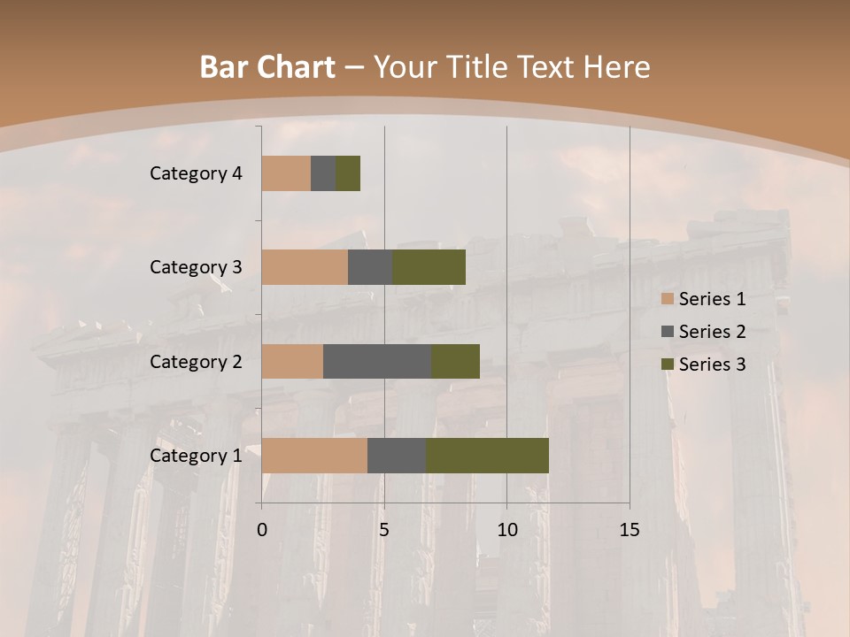 Greece Temple Cloud PowerPoint Template