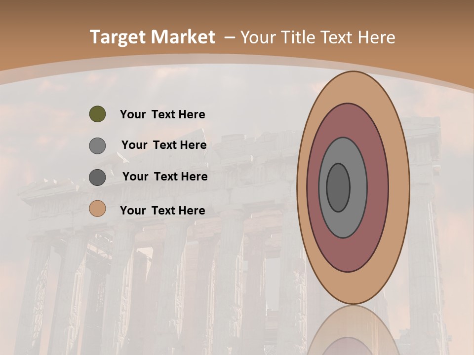 Greece Temple Cloud PowerPoint Template