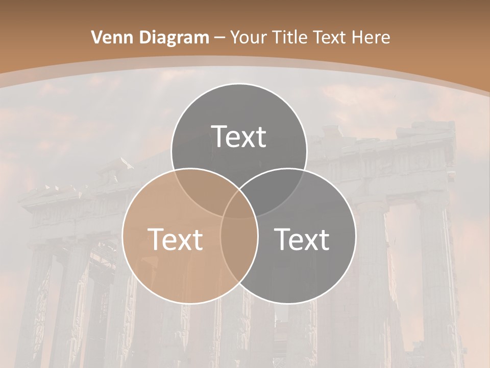 Greece Temple Cloud PowerPoint Template