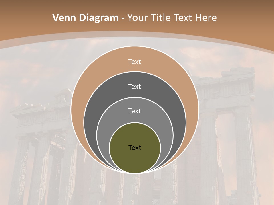 Greece Temple Cloud PowerPoint Template