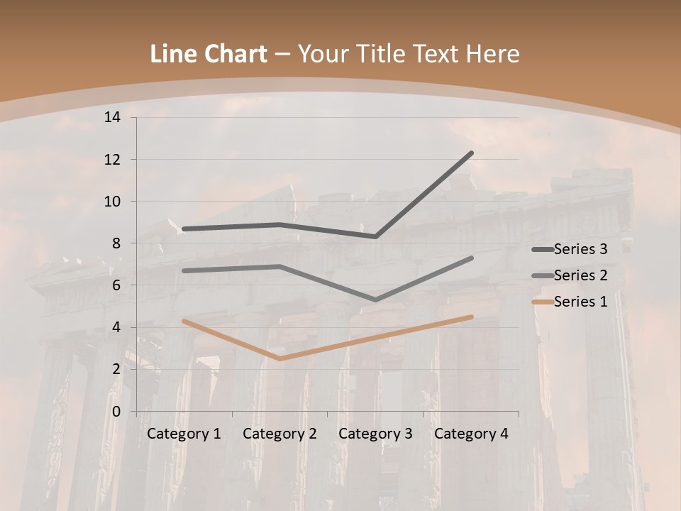 Greece Temple Cloud PowerPoint Template
