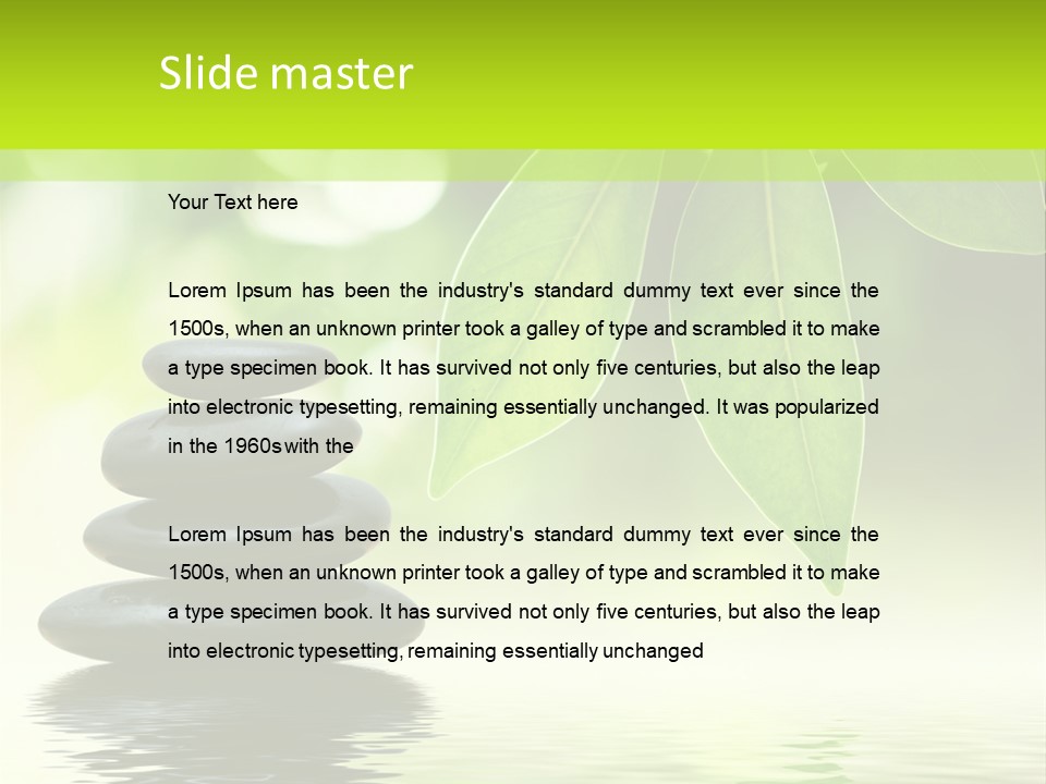 Wellness Detail Flora PowerPoint Template