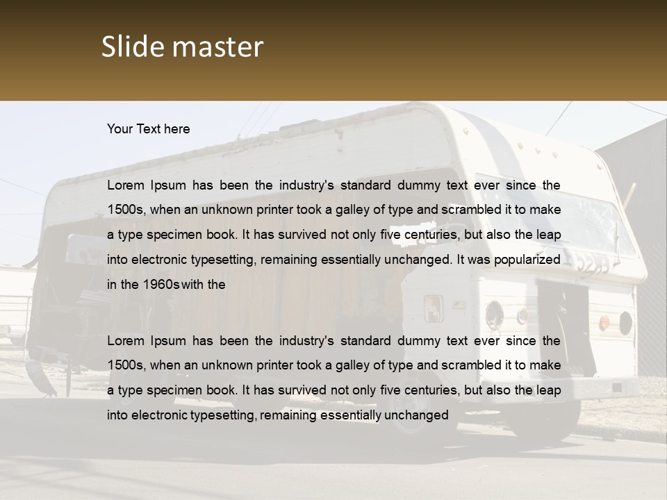 Damaged Repair Land PowerPoint Template