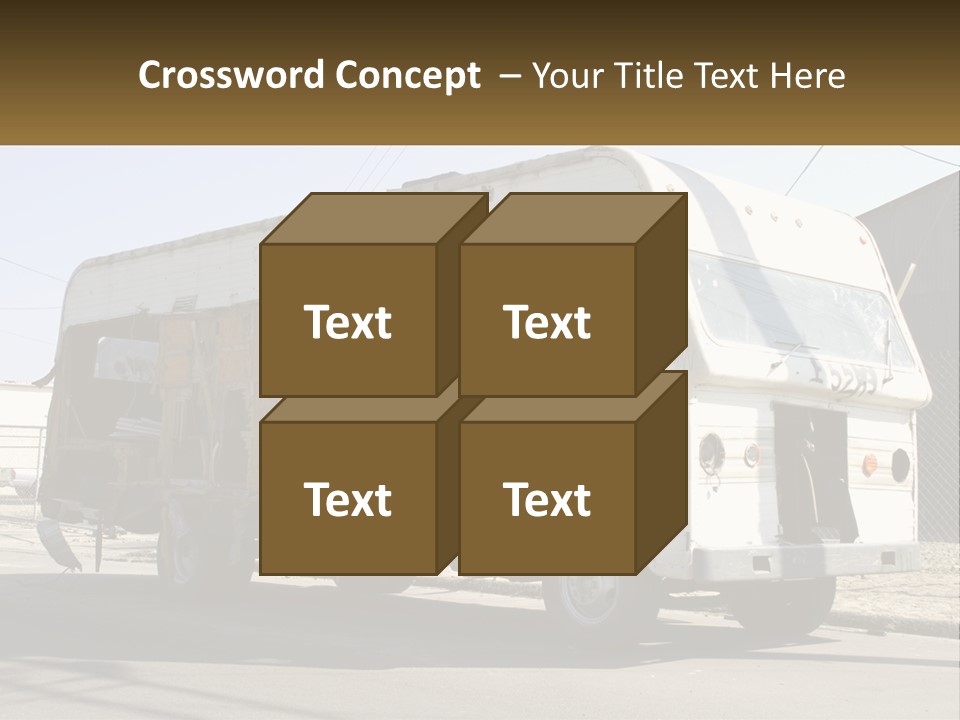 Damaged Repair Land PowerPoint Template