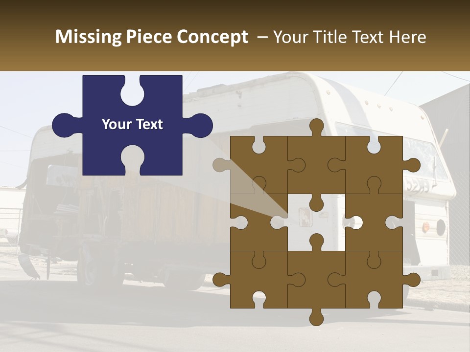 Damaged Repair Land PowerPoint Template