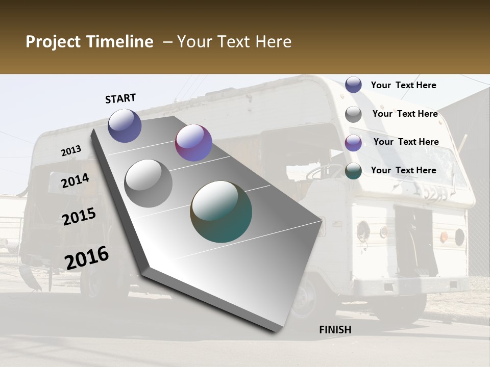 Damaged Repair Land PowerPoint Template