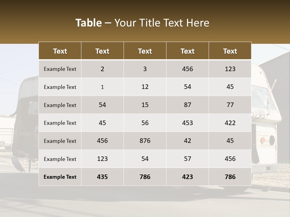 Damaged Repair Land PowerPoint Template