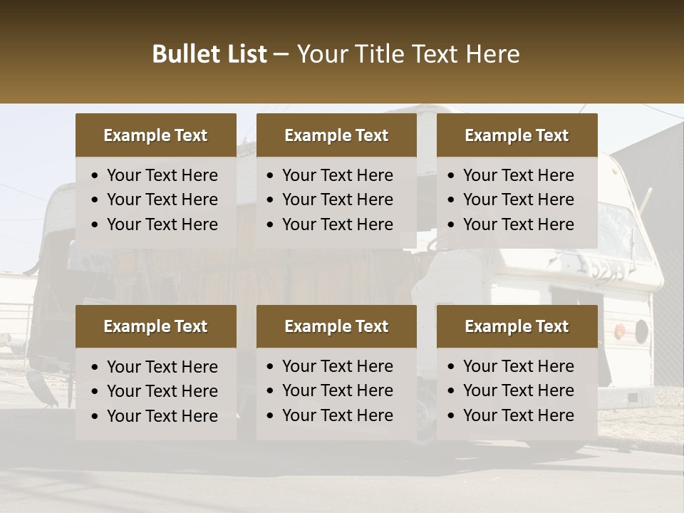 Damaged Repair Land PowerPoint Template
