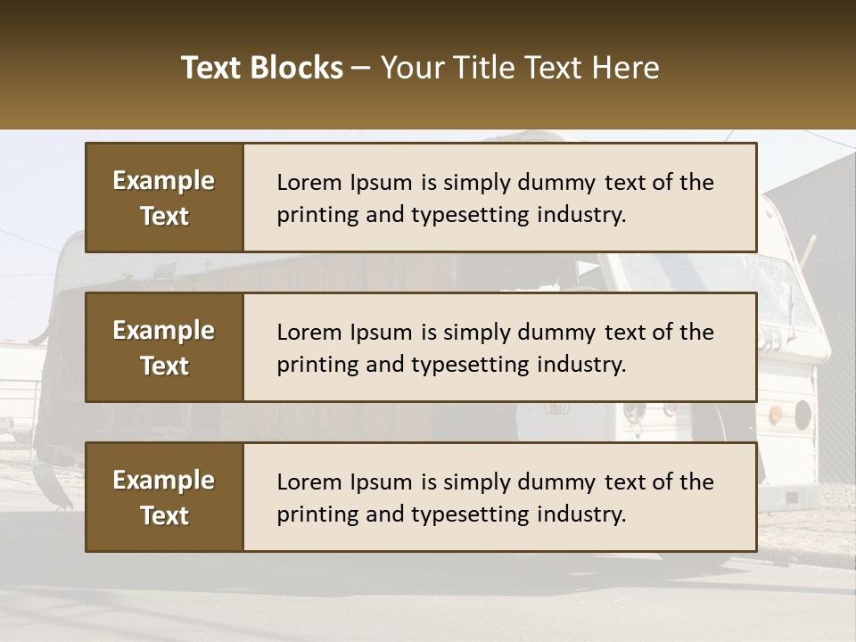 Damaged Repair Land PowerPoint Template
