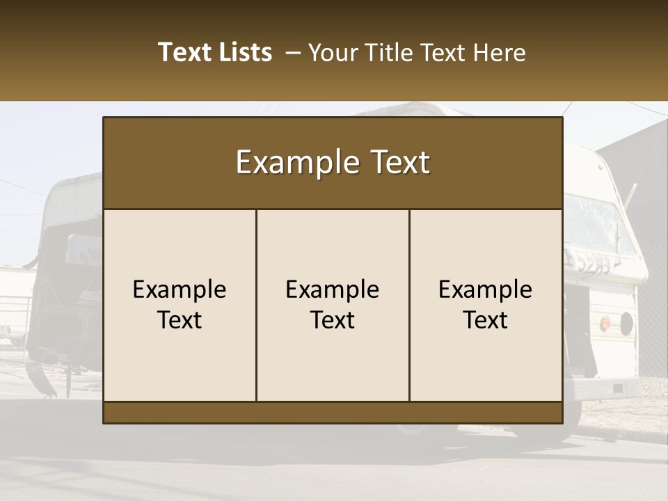 Damaged Repair Land PowerPoint Template