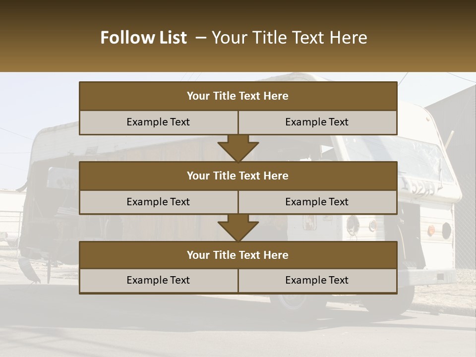 Damaged Repair Land PowerPoint Template