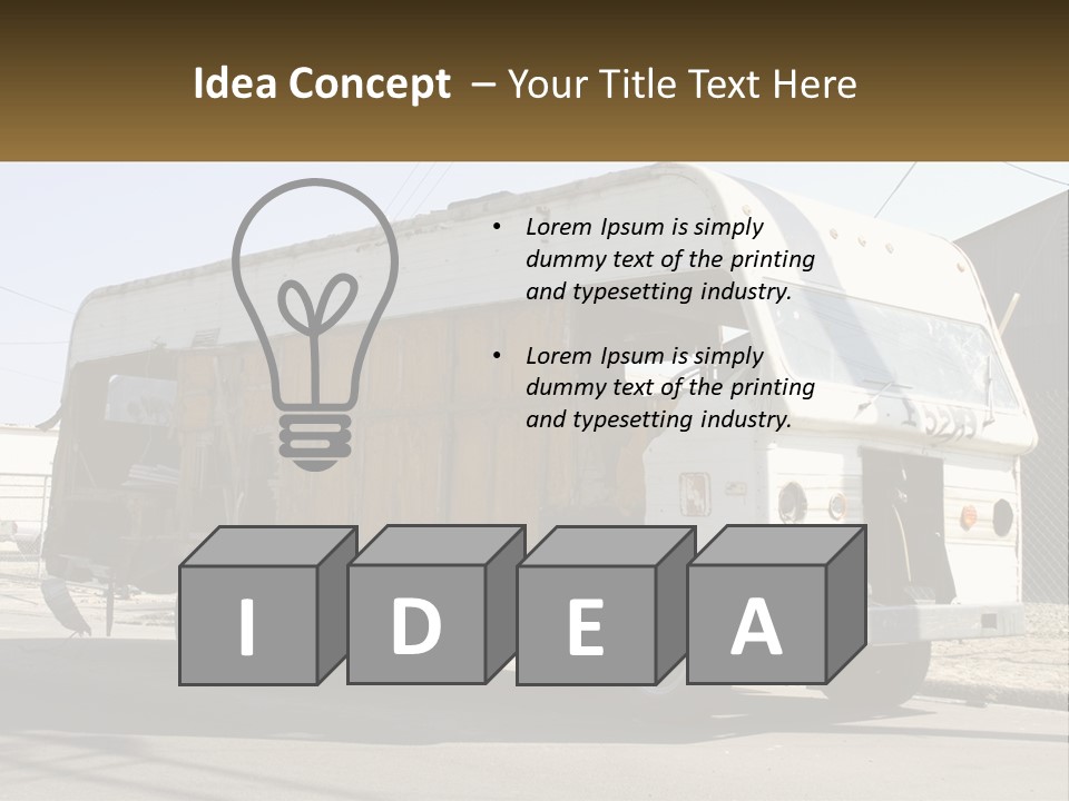 Damaged Repair Land PowerPoint Template