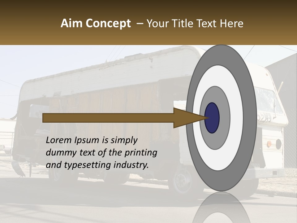 Damaged Repair Land PowerPoint Template