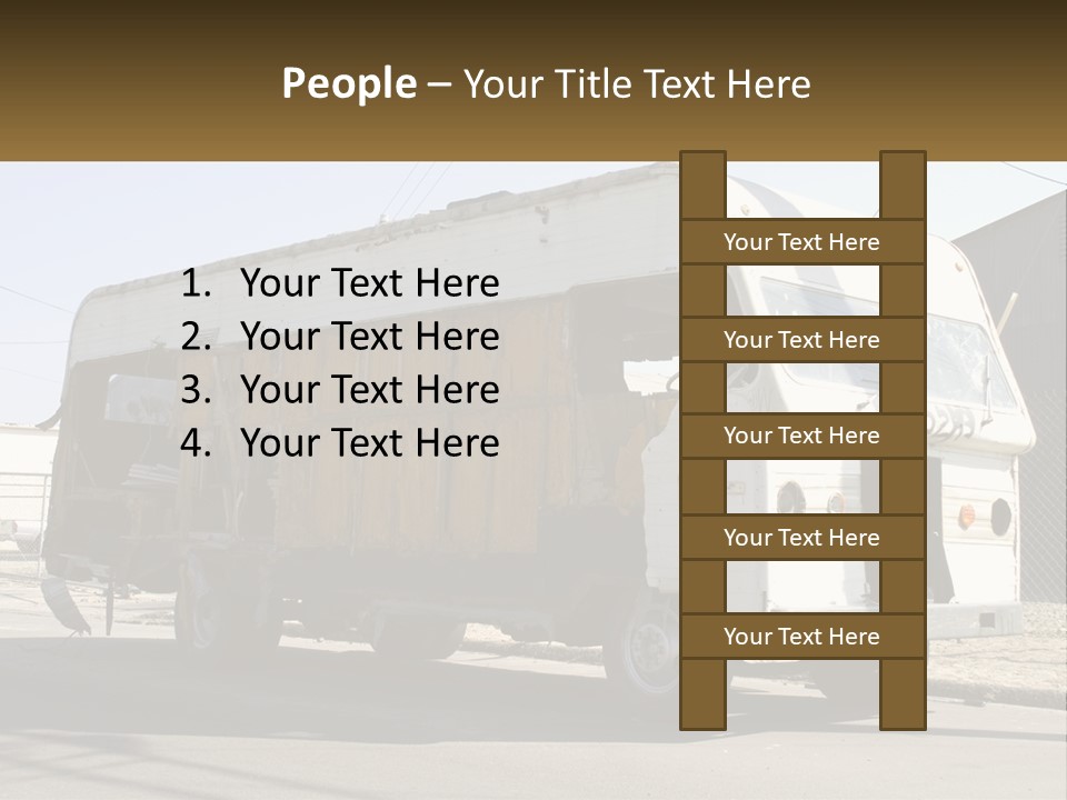 Damaged Repair Land PowerPoint Template