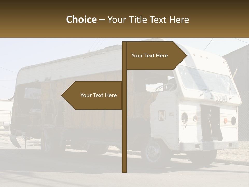 Damaged Repair Land PowerPoint Template
