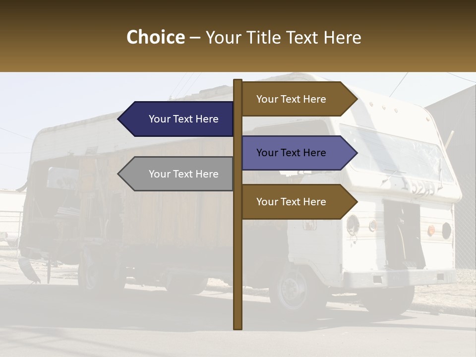 Damaged Repair Land PowerPoint Template