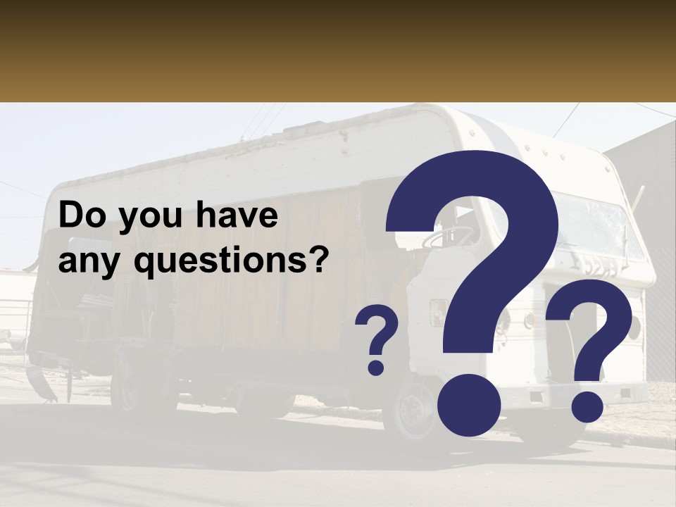 Damaged Repair Land PowerPoint Template