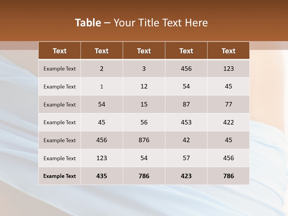 Silk Curve Waist PowerPoint Template
