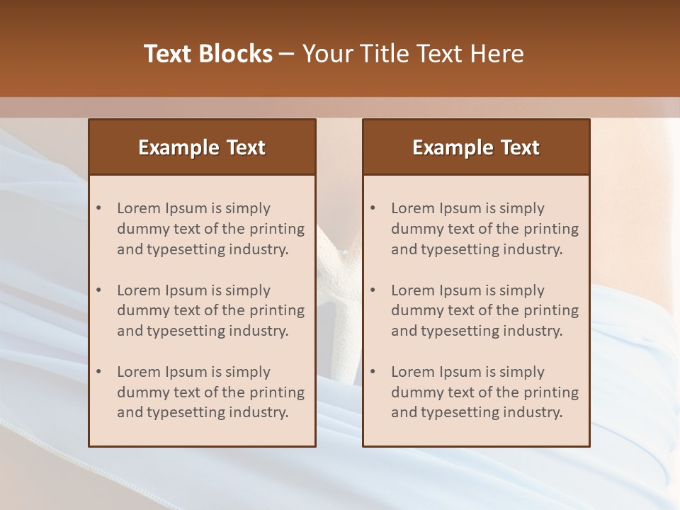 Silk Curve Waist PowerPoint Template