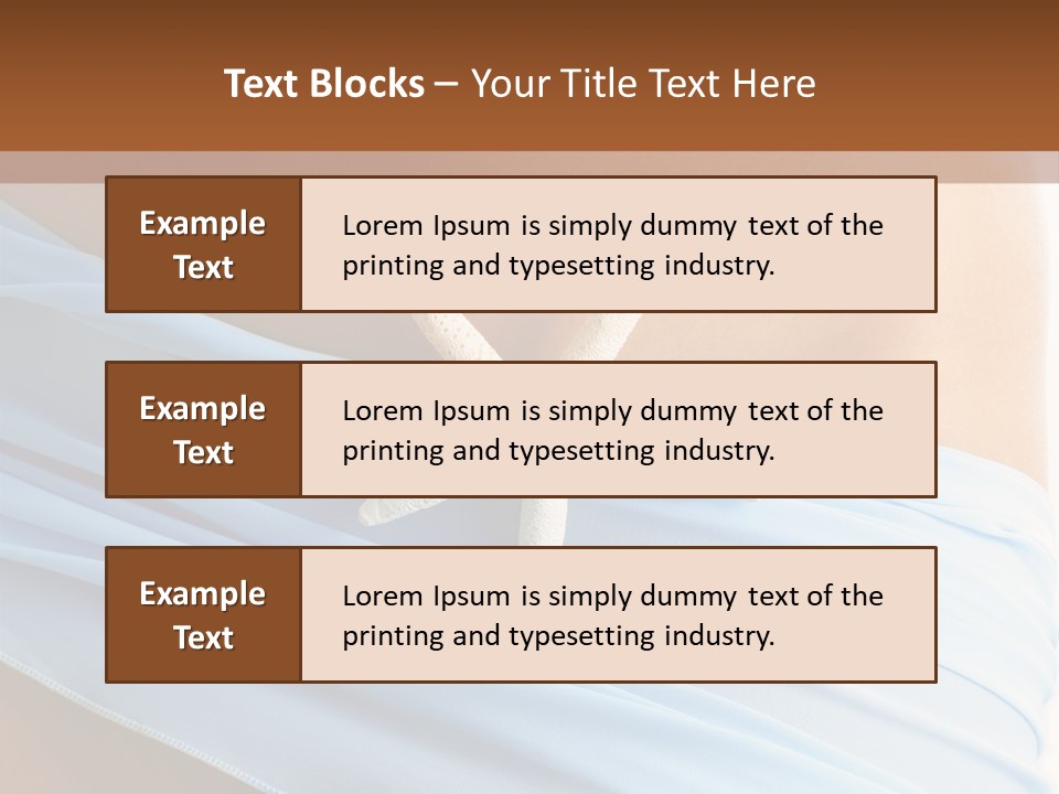 Silk Curve Waist PowerPoint Template
