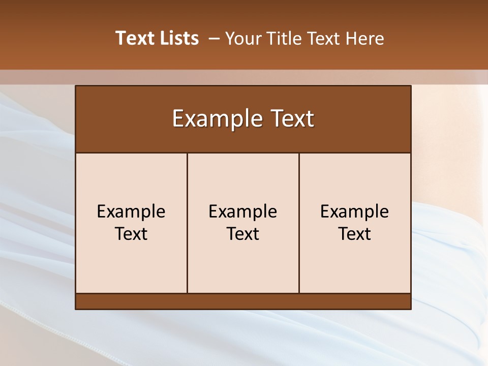 Silk Curve Waist PowerPoint Template