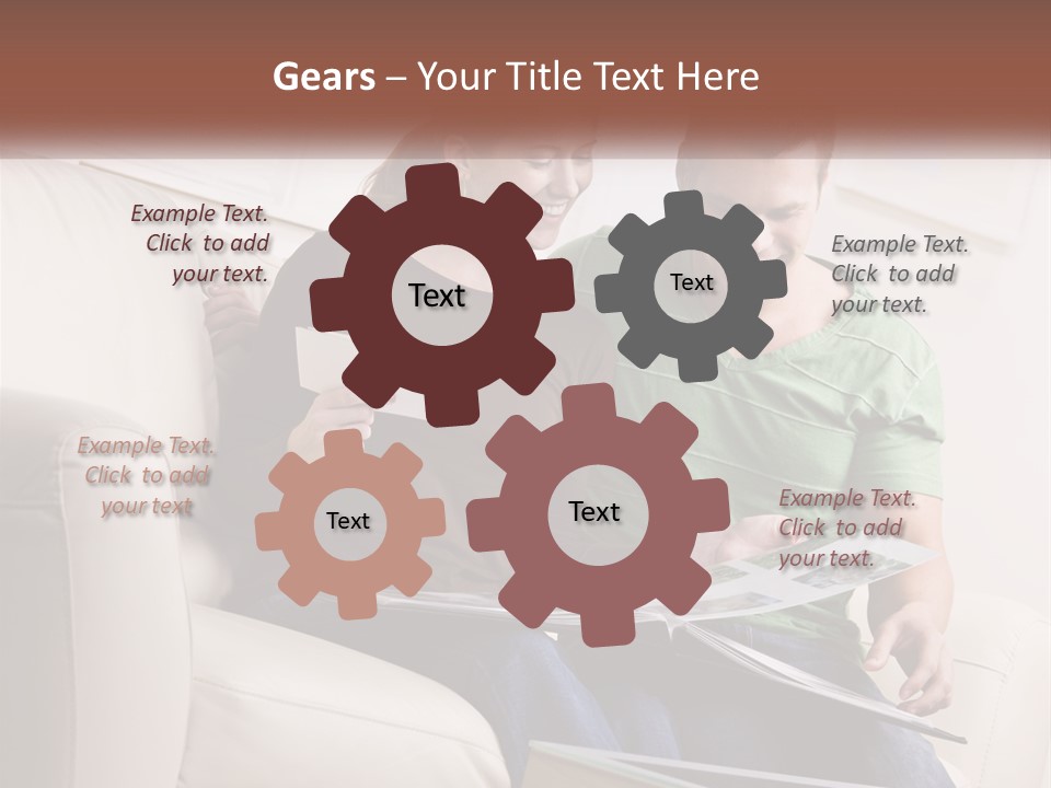 Scrapbook Album House PowerPoint Template