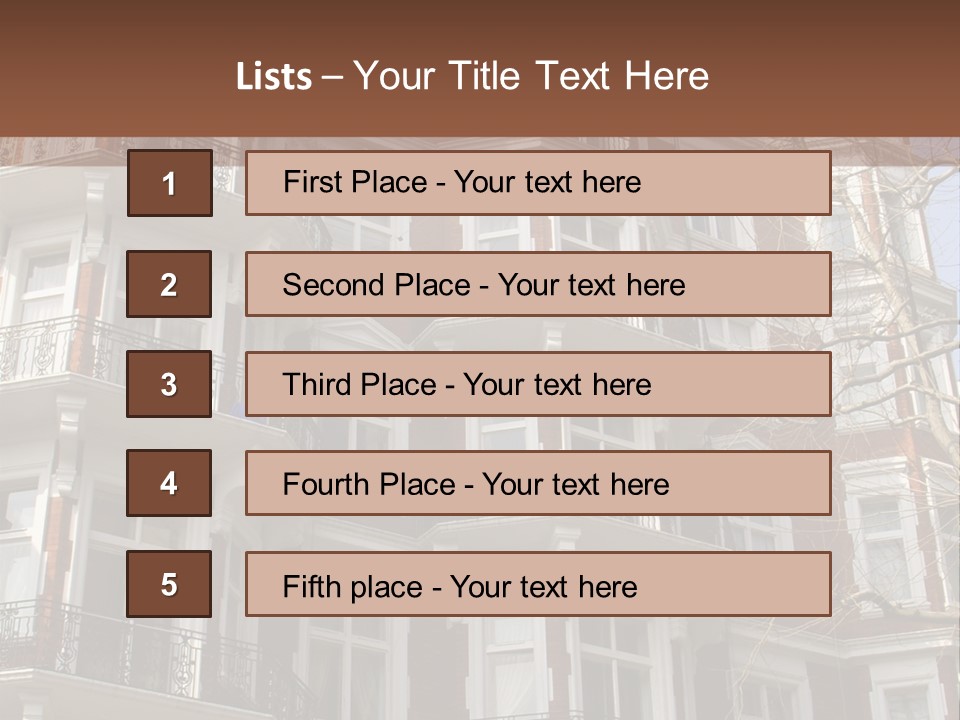 Posh Fashionable Town PowerPoint Template