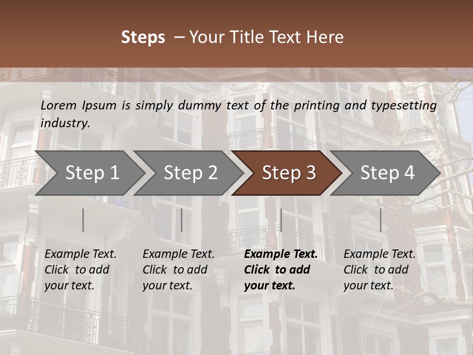 Posh Fashionable Town PowerPoint Template