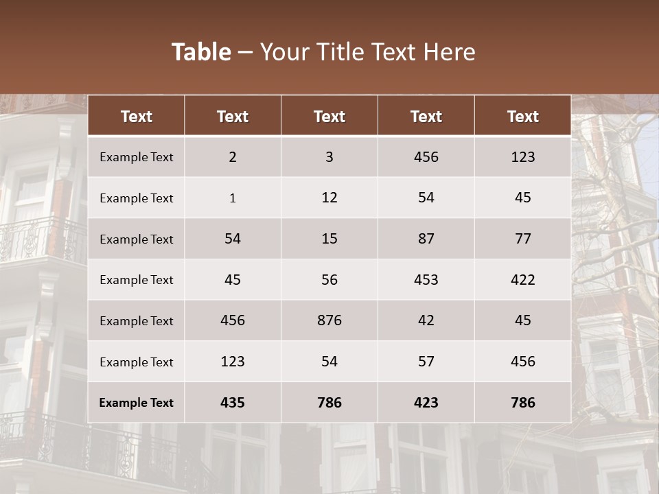 Posh Fashionable Town PowerPoint Template